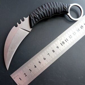 Karambit-Messer, G10-Griff, Klauenmesser mit Kydex-Scheide, Handheld-EDC-Messer, Splitter